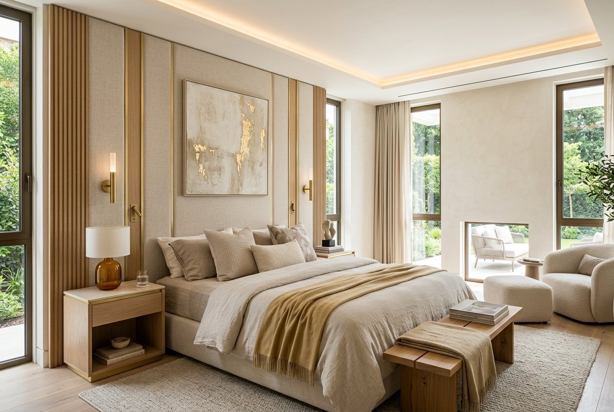 Amber Glow Master Bedroom